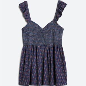 Mason & Belle Stitch Fix Kensley Smocked Peplum Knit Tank Size Medium